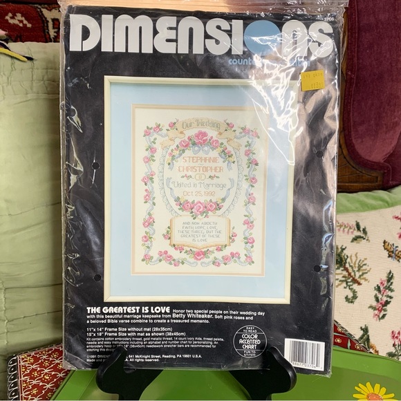 Wedding Day Needlepoint Kit - Picture 1 of 5